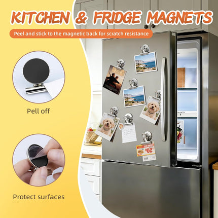 20-Pack Strong Fridge Magnets – Heavy Duty Clips for Whiteboards & Office