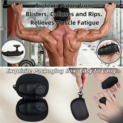 Anti-Slip Workout Grips, Silicone Weight Lifting Palm Pads for Men & Women