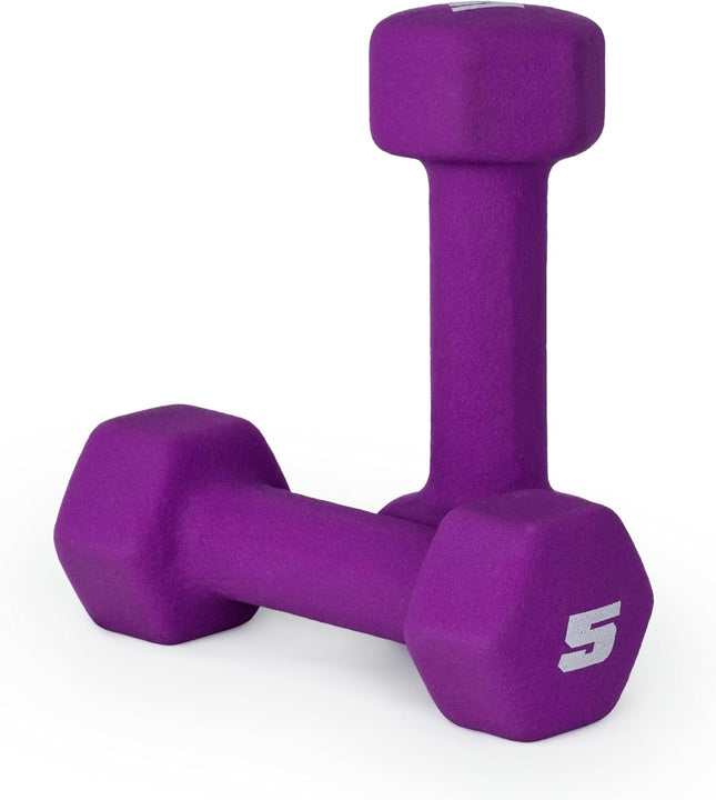 Neoprene Dumbbell Weights Set Pair for Home Gym Fitness Strength Training