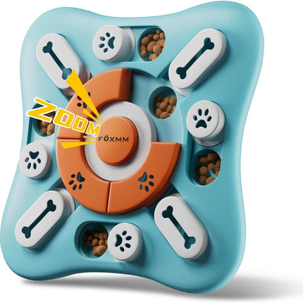 Interactive Dog Puzzle Toy with Treat Dispenser IQ Training Slow Feeder