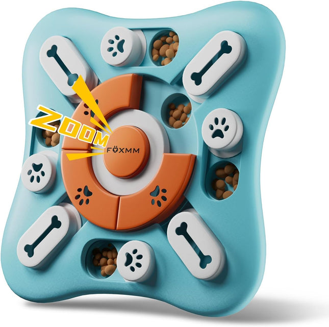 Interactive Dog Puzzle Toy with Treat Dispenser IQ Training Slow Feeder