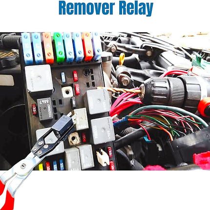 Relay Puller Pliers & Fuse Remover Tool, Automotive Battery Terminal Wiper