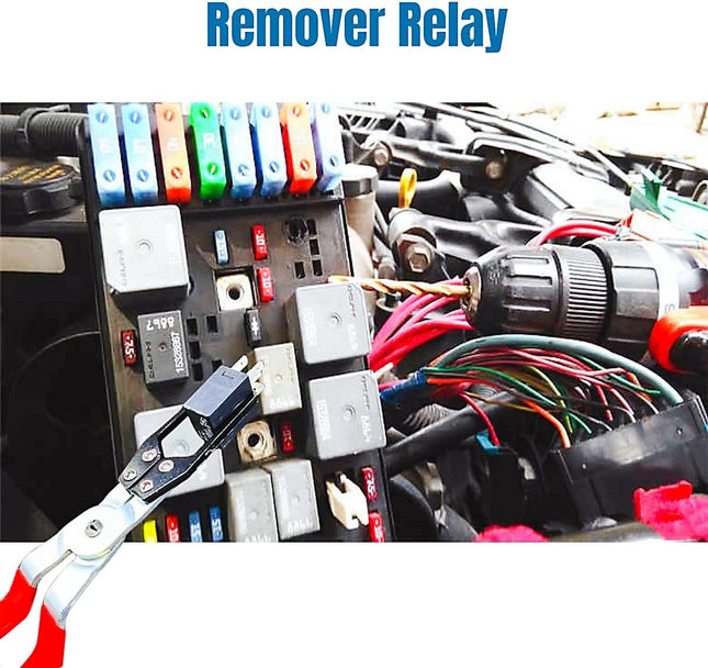 Relay Puller Pliers & Fuse Remover Tool, Automotive Battery Terminal Wiper