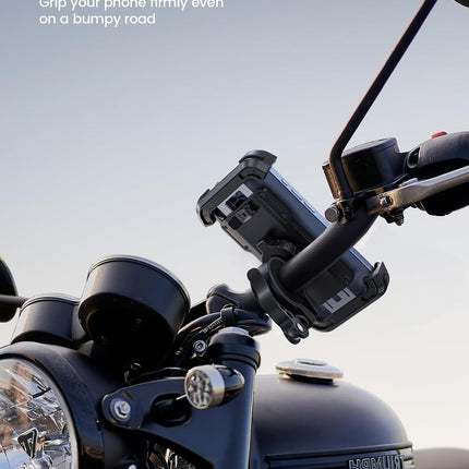 Bike Phone Mount Holder, Adjustable Handlebar Cradle for 4.7-6.8in iPhone & Phones