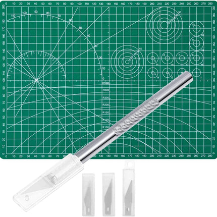 30-Piece Craft Knife Kit – Hobby Knife Set with Cutting Mat for Art & Scrapbook