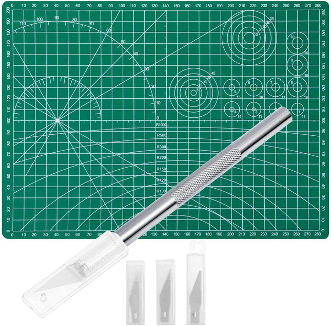 30-Piece Craft Knife Kit – Hobby Knife Set with Cutting Mat for Art & Scrapbook