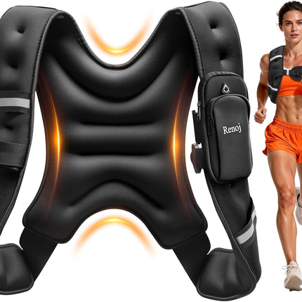 Weighted Vest for Men & Women Adjustable Fixed Weight Training Exercise Vest