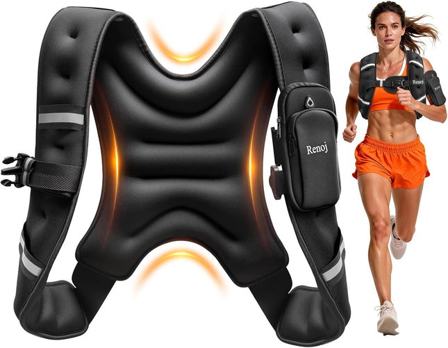 Weighted Vest for Men & Women Adjustable Fixed Weight Training Exercise Vest