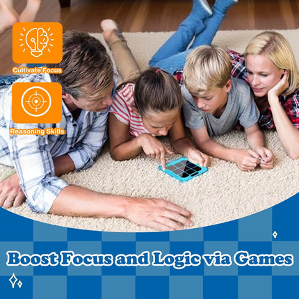 Electronic Tic Tac Toe Game 6 in 1 Handheld Travel Toy for Kids Ages 4+