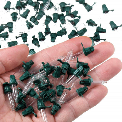 60-Piece Mini Incandescent Replacement Light Bulbs for Christmas Tree, 2.5V 0.425W