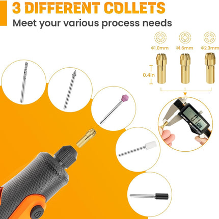 69PCS Rotary Tool Accessories – Universal Bits for Woodworking, Engraving & Polishing