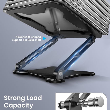 Portable Metal Laptop Stand with Cooling Design for Desk and Notebook