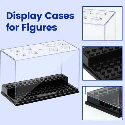 8-Pack Small Acrylic Display Cases – Dustproof Storage Boxes for Collectibles