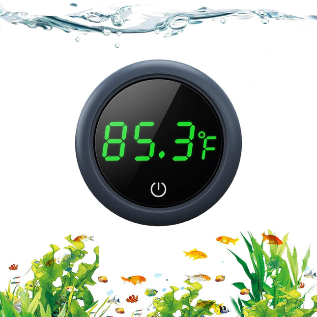 Fish Tank Digital Thermometer – Accurate LED Display ±0.9°F