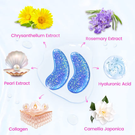 Under Eye Patches 24 Pairs – Reduce Wrinkles, Dark Circles & Puffiness