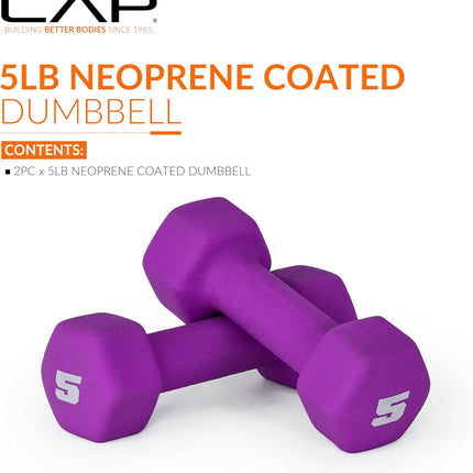 Neoprene Dumbbell Weights Set Pair for Home Gym Fitness Strength Training