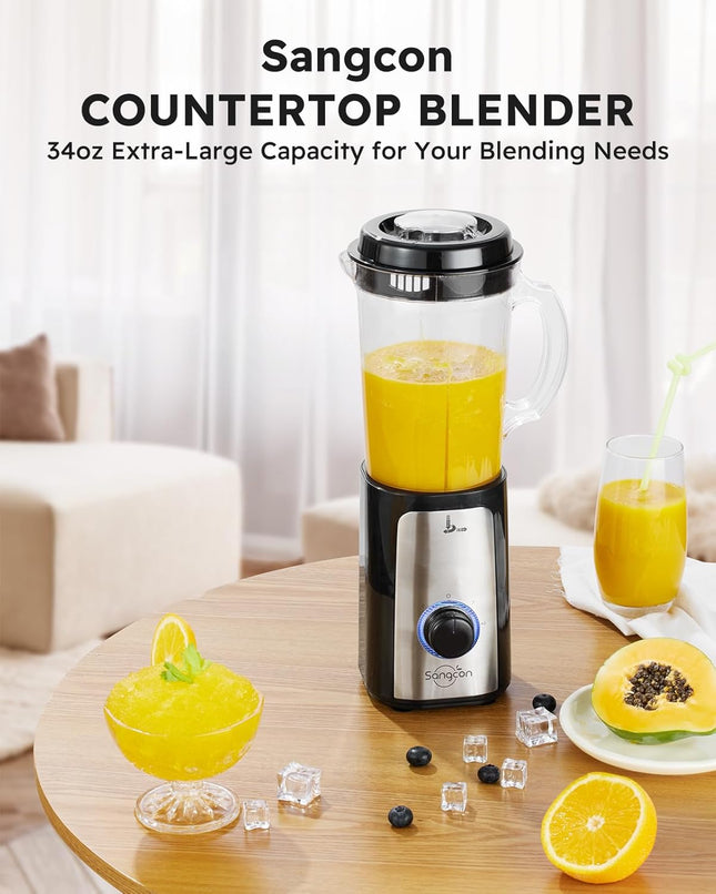 Electric Blender and Food Chopper Combo for Meat Vegetables Smoothies
