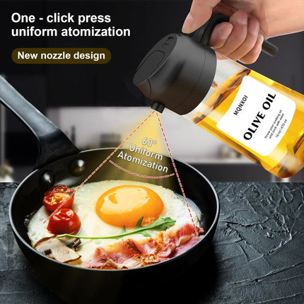 2 in 1 Glass Oil Sprayer & Dispenser 470ml for Cooking & Air Fryer