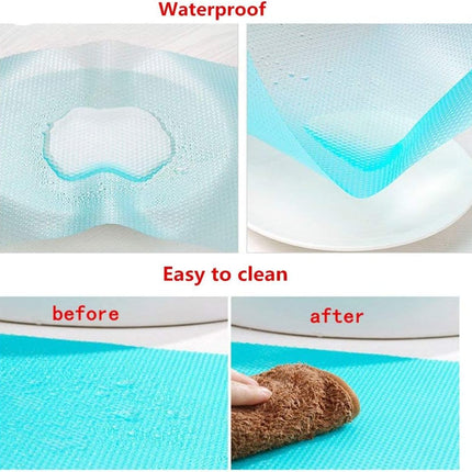 9 Pack Refrigerator Mats, Washable Fridge Liners for Shelves & Drawers
