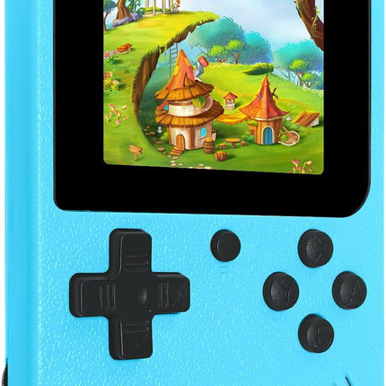 Portable Retro Game Console with 400 Built In Games Rechargeable Blue