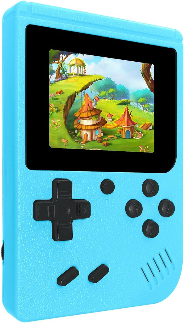 Portable Retro Game Console with 400 Built In Games Rechargeable Blue