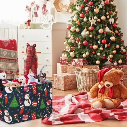 Christmas Gift Basket Tree, Cute Baby & Kids Storage Bin for Family Holiday Decor