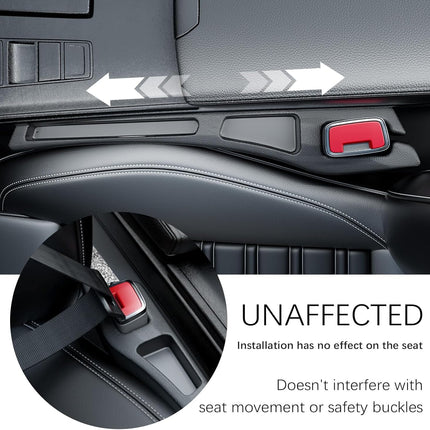 2PCS Car Seat Gap Filler Organizer – 2-in-1 Multifunctional Storage for Phones & Keys