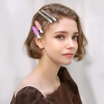 30PCS Metal Alligator Hair Clips, Duckbill Salon Styling Clips, Heavy-Duty Silver Hair Pins