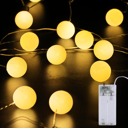 2 Pack Battery Operated Christmas Lights – 13ft 40 LED Warm White