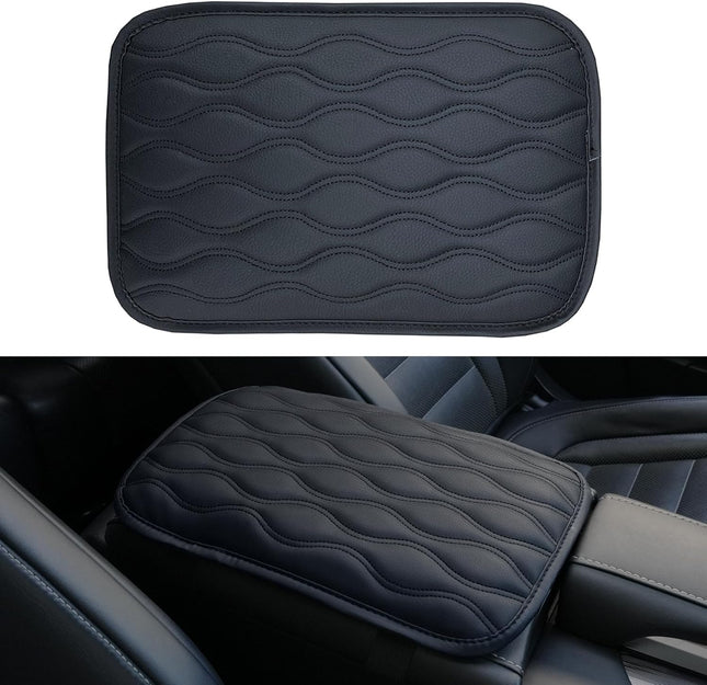 Universal Waterproof Auto Center Console Pad – Leather Armrest Protector for Most Vehicles