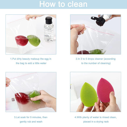 12-Pc Makeup Sponge Set, Latex-Free Soft Beauty Blenders for Powder & Liquid