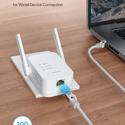 Universal WiFi to Ethernet Adapter – 300Mbps, RJ45 for Smart TV & Printer