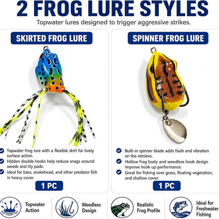 Fishing Lures Kit, Bass Fishing Tackle Set with Soft Baits, Hooks & Weights
