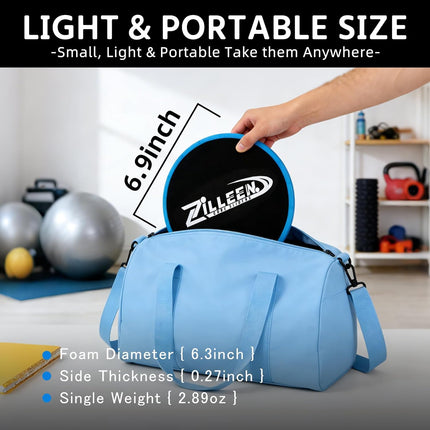 2 Pack Exercise Sliders Fitness Discs for Pilates Core Workout Men Women