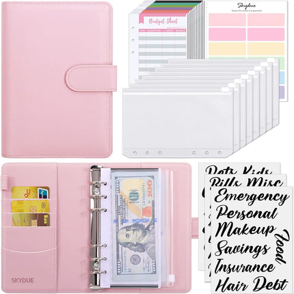 Budget Binder Organizer with Zipper Cash Envelopes and Budget Planning Sheets