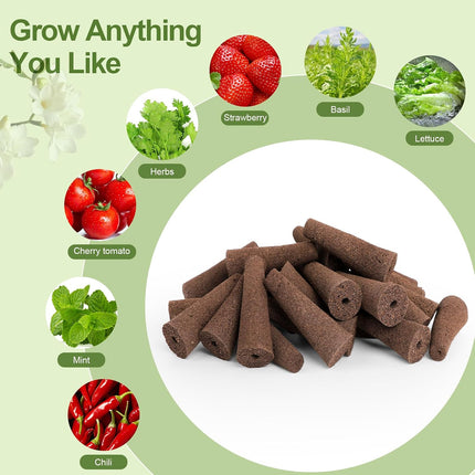 79Pcs Hydroponic Seed Pod Kit, Grow Sponges, Baskets, Domes, Labels & Tweezers