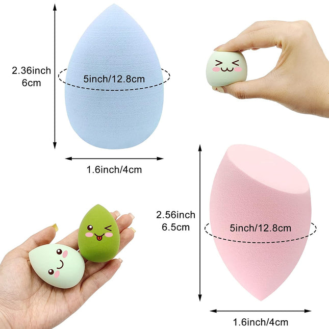 12-Pc Makeup Sponge Set, Latex-Free Soft Beauty Blenders for Powder & Liquid