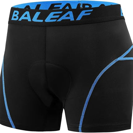 Men's 3D Padded Cycling Shorts, Breathable Quick-Dry MTB Bike Liner Underwear