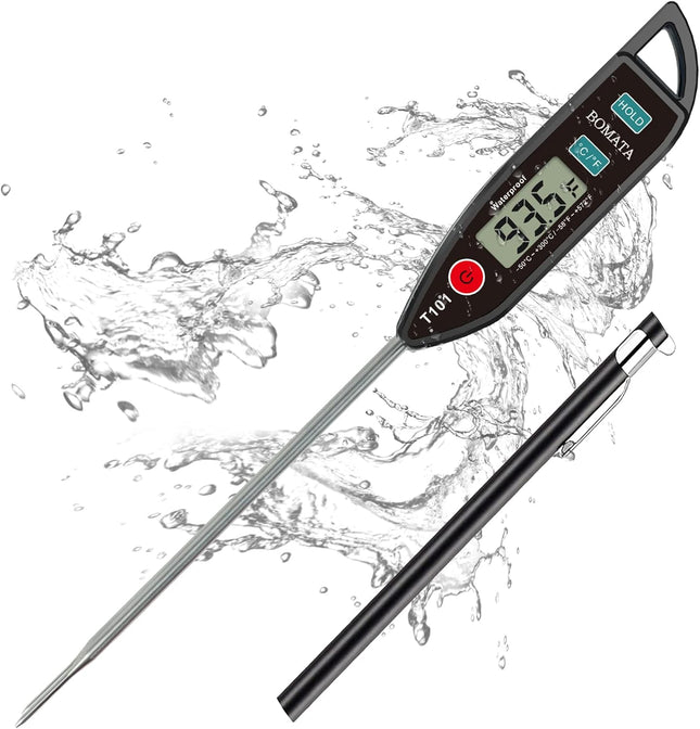 Digital Water Thermometer – Instant Read, Waterproof for Cooking, Meat, BBQ