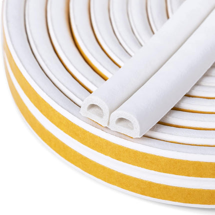 Door Window Weather Stripping Seal Strip Self Adhesive Soundproof Insulation 16.5Ft