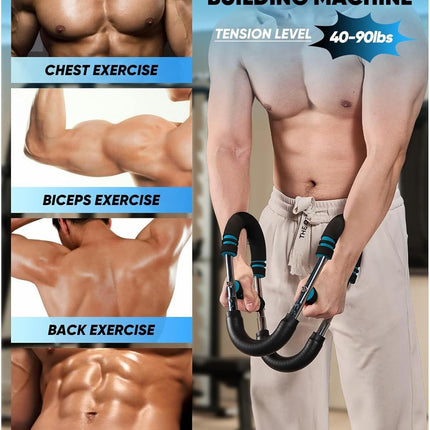 Twister Arm Exerciser – Adjustable 40-110lb Chest & Forearm Strengthener