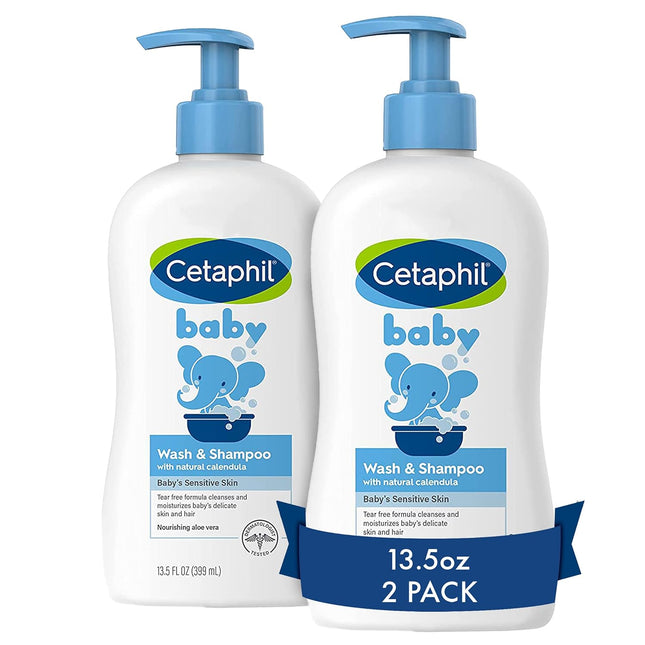 Baby Wash & Shampoo – Hypoallergenic, Soap-Free, Gentle Daily Care, 2 Pack