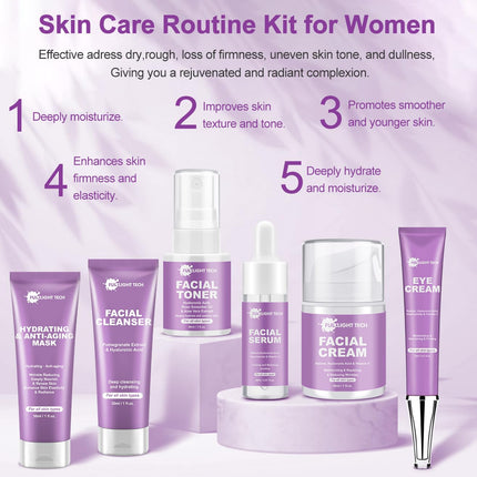 6-Pc Anti-Aging Skincare Set – Korean Retinol, Hydrate & Moisturize, Gift