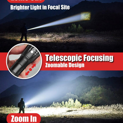 LED Flashlight 2-Pack – High Lumen Waterproof Torch for Camping & Hunting