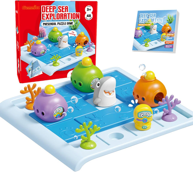 Skill-Building Puzzle Games – Brain Teasers, Divers & Shark Logic Game for Kids