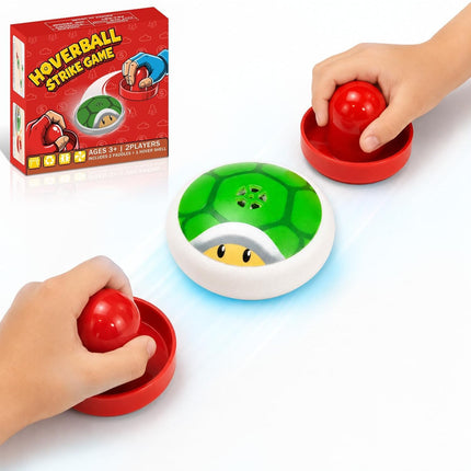 Kids Tabletop Air Hockey Game, Hover Puck with 2 Paddles, Indoor Family Toy
