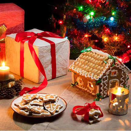 10-Piece Gingerbread House Cookie Cutter Set – 3D Christmas Baking Kit