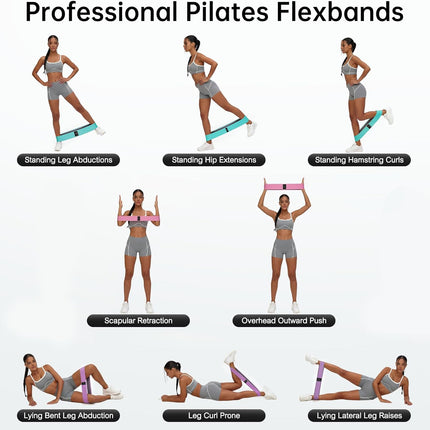 Professional Fabric Resistance Bands Set 3 Pack for Booty Legs Home Gym Workout