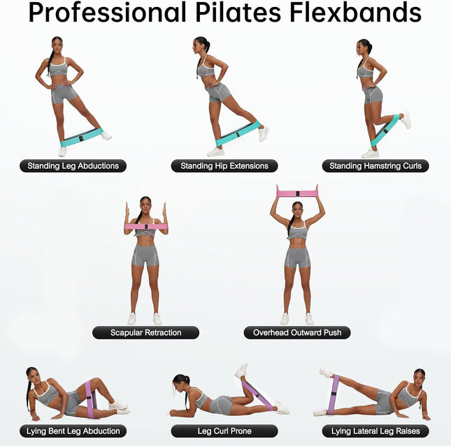Professional Fabric Resistance Bands Set 3 Pack for Booty Legs Home Gym Workout