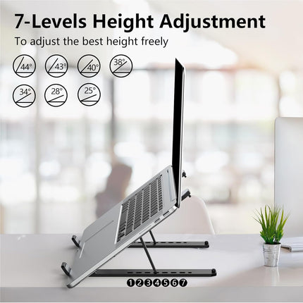 Adjustable Laptop Stand Foldable Riser for 10-15.6" Notebook Computer